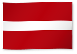 Dekofahne Lettland