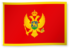 Dekofahne Montenegro