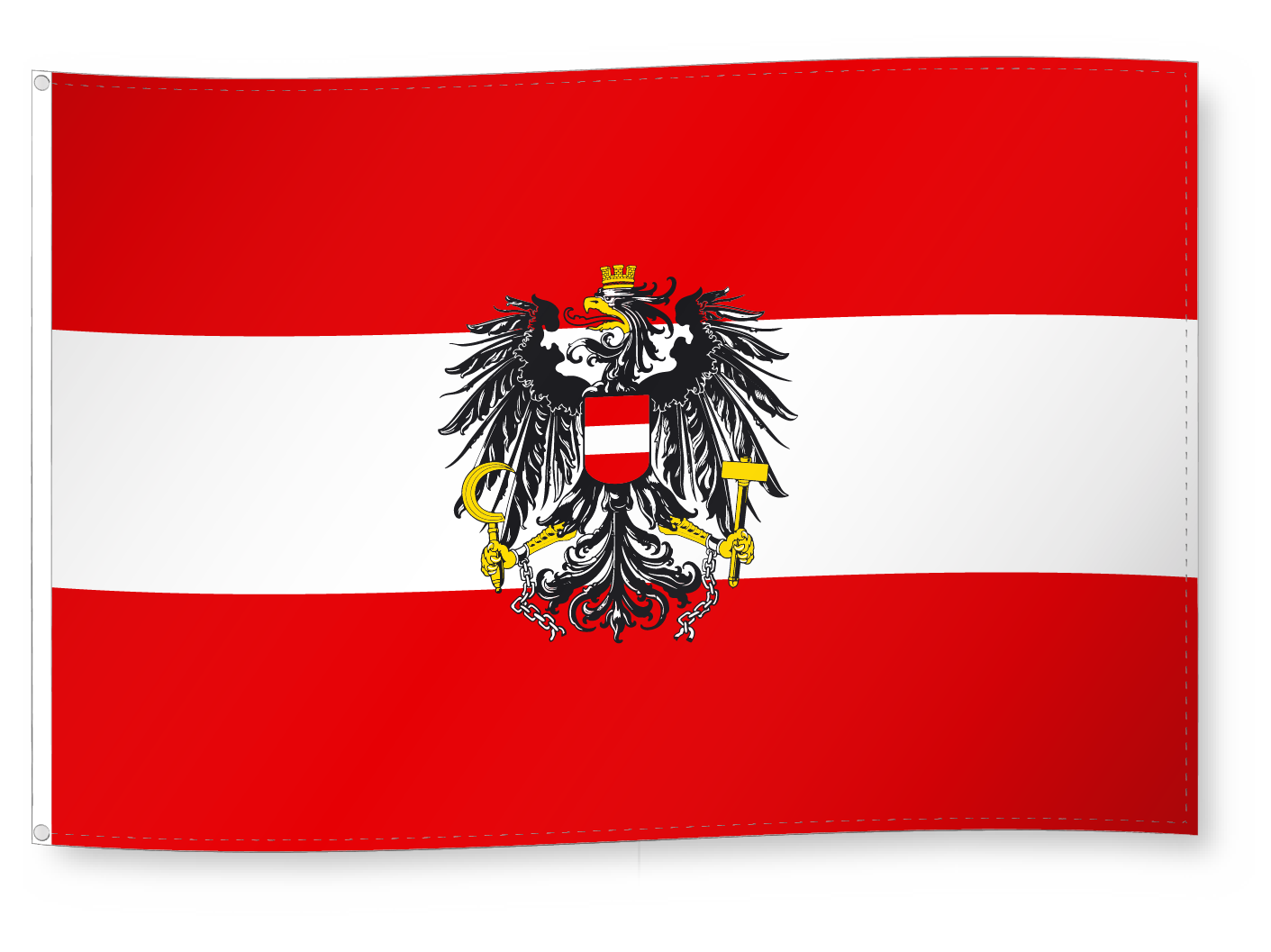 Fahne Dekofahne Österreich mit Adler 