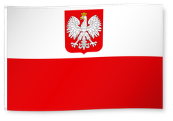 Dekofahne Polen mit Adler