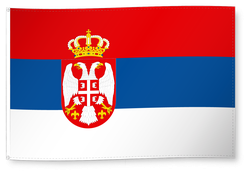 Dekofahne Serbien