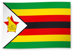 Dekofahne Simbabwe