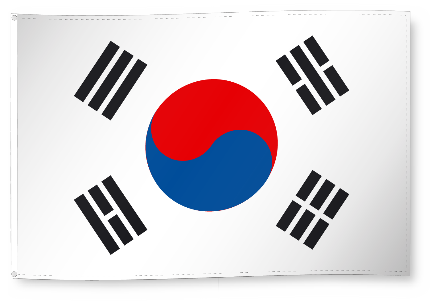 Drapeau Drapeau pour décoration, Corée du Sud/South Korea 