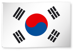 Dekofahne Südkorea
