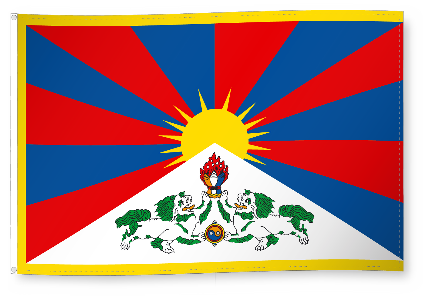 Drapeau Drapeau pour décoration, Tibet 