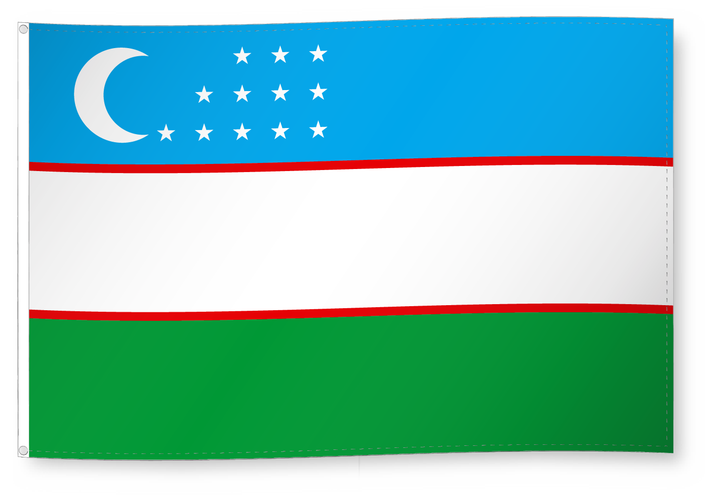 Fahne Dekofahne Usbekistan 