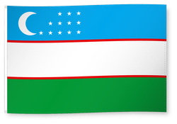 Dekofahne Usbekistan