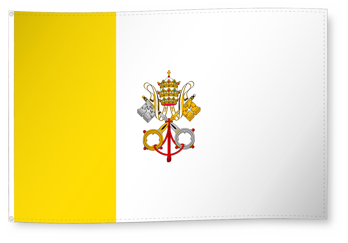 Fahne Dekofahne Vatikanstadt 