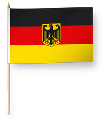 Stabfahne 45 x 30 cm, Deutschland