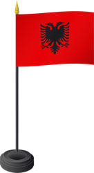 Tischflagge Albanien