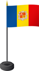 Tischflagge Andorra