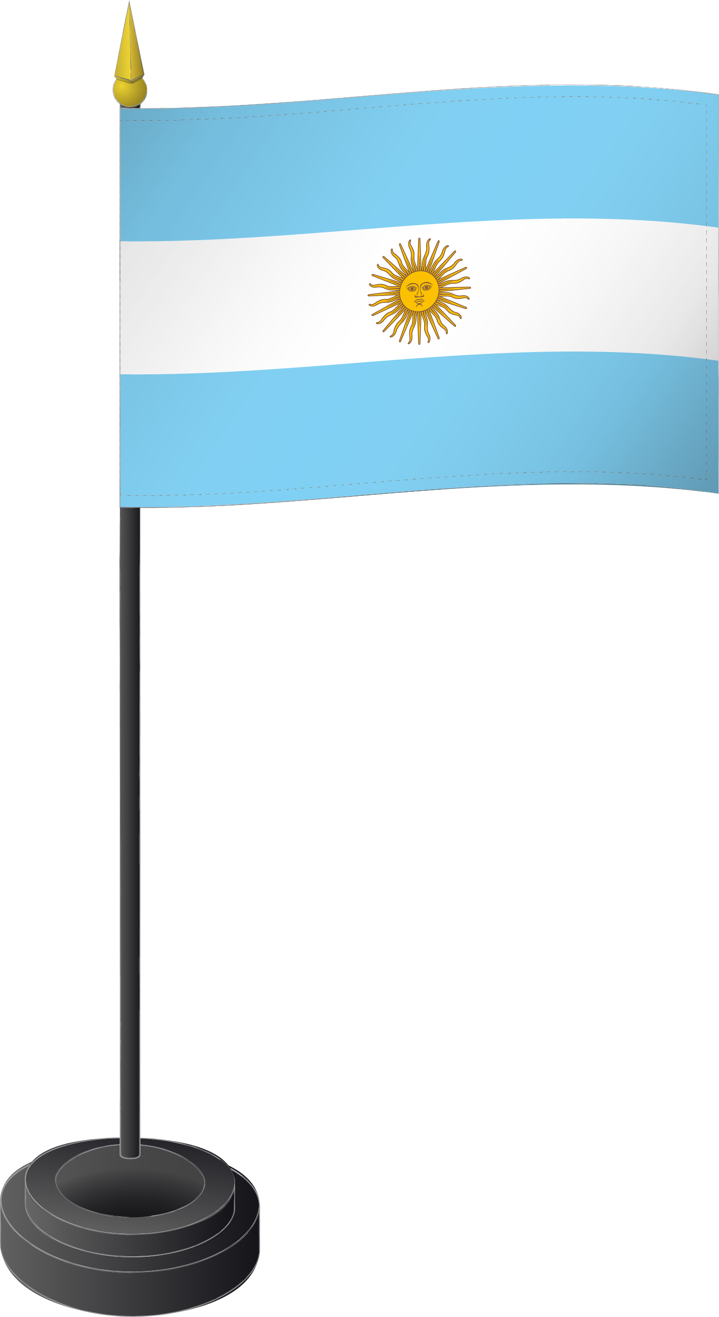 Drapeau Drapeau de table, Argentine 