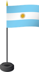Tischflagge Argentinien