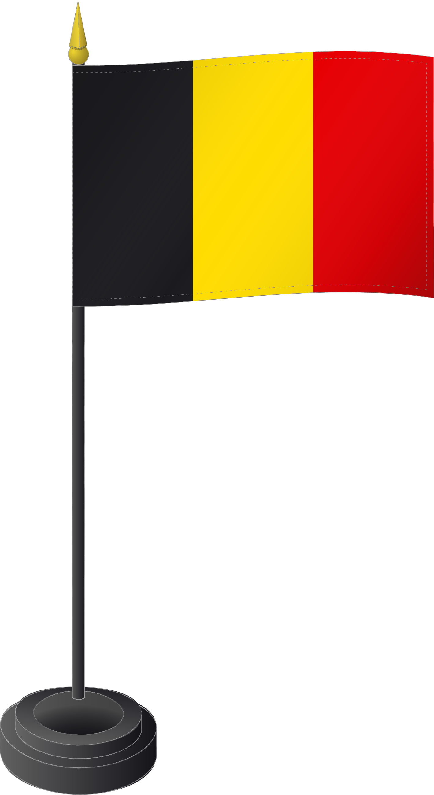 Fahne Tischflagge Belgien 