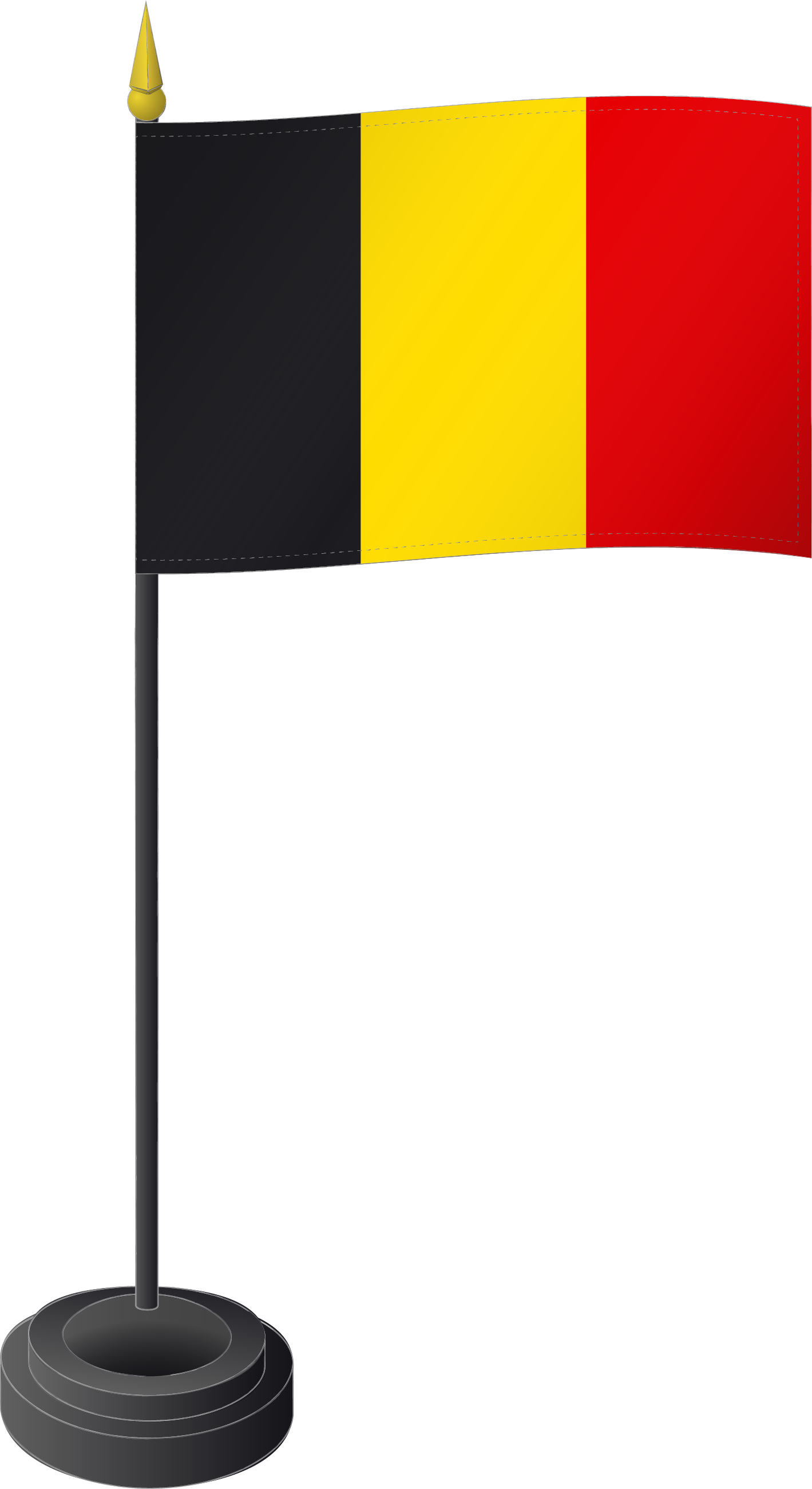  Tischflagge Belgien 