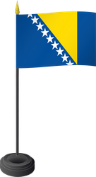 Tischflagge Bosnien und Herzegovina