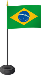 Tischflagge Brasilien