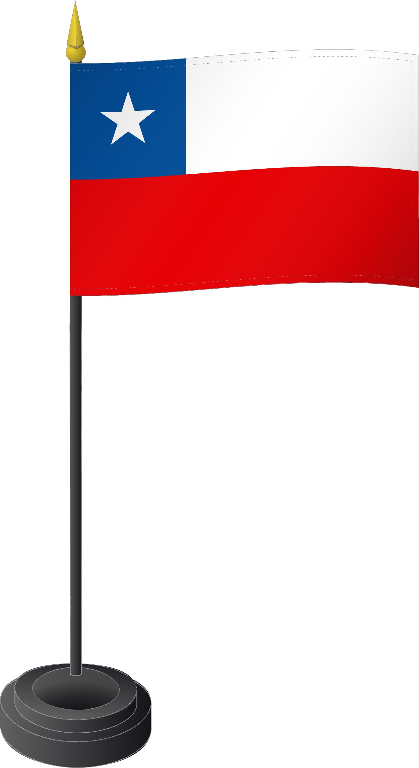  Tischflagge Chile 