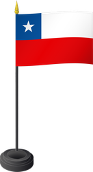 Tischflagge Chile