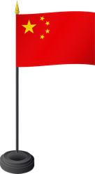 Tischflagge China
