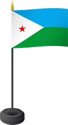 Tischflagge Dschibuti