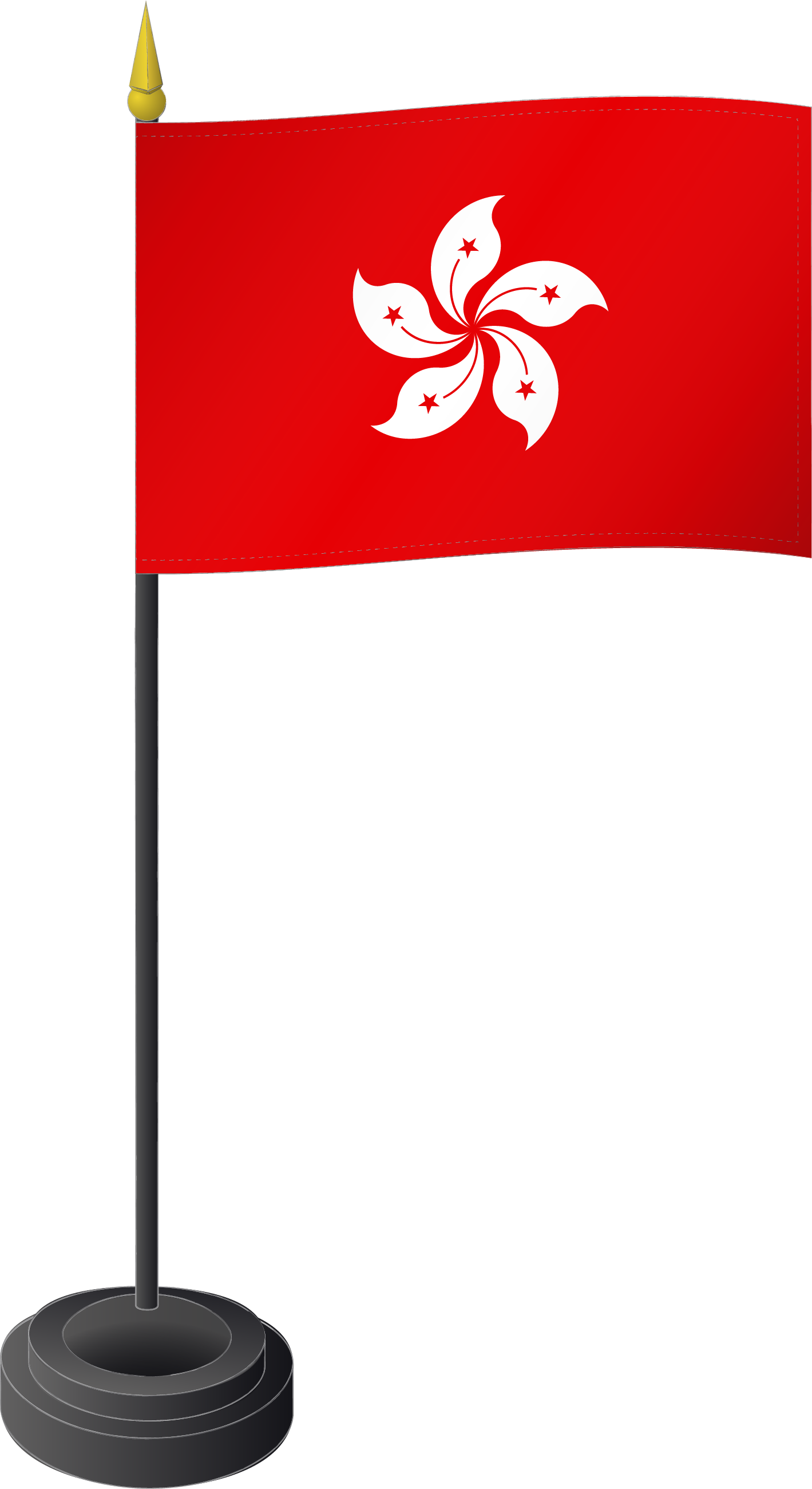 Fahne Tischflagge Hong Kong 