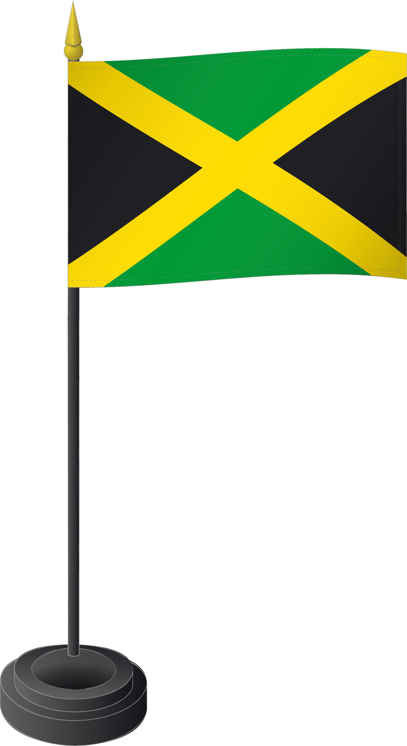 Fahne Tischflagge Jamaika 