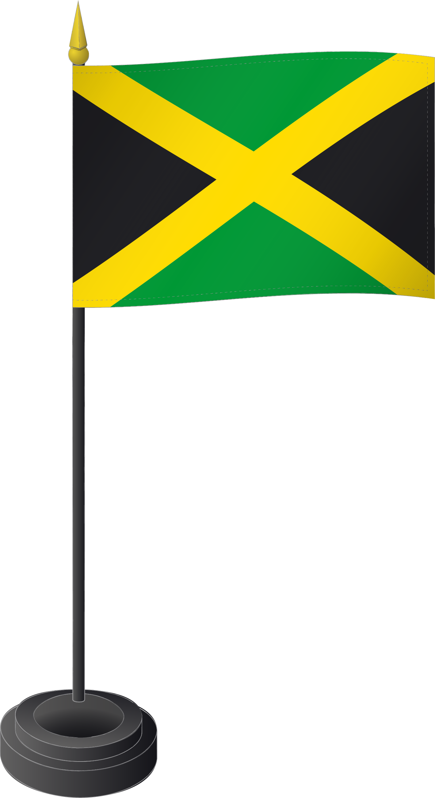 Tischflagge Jamaika 