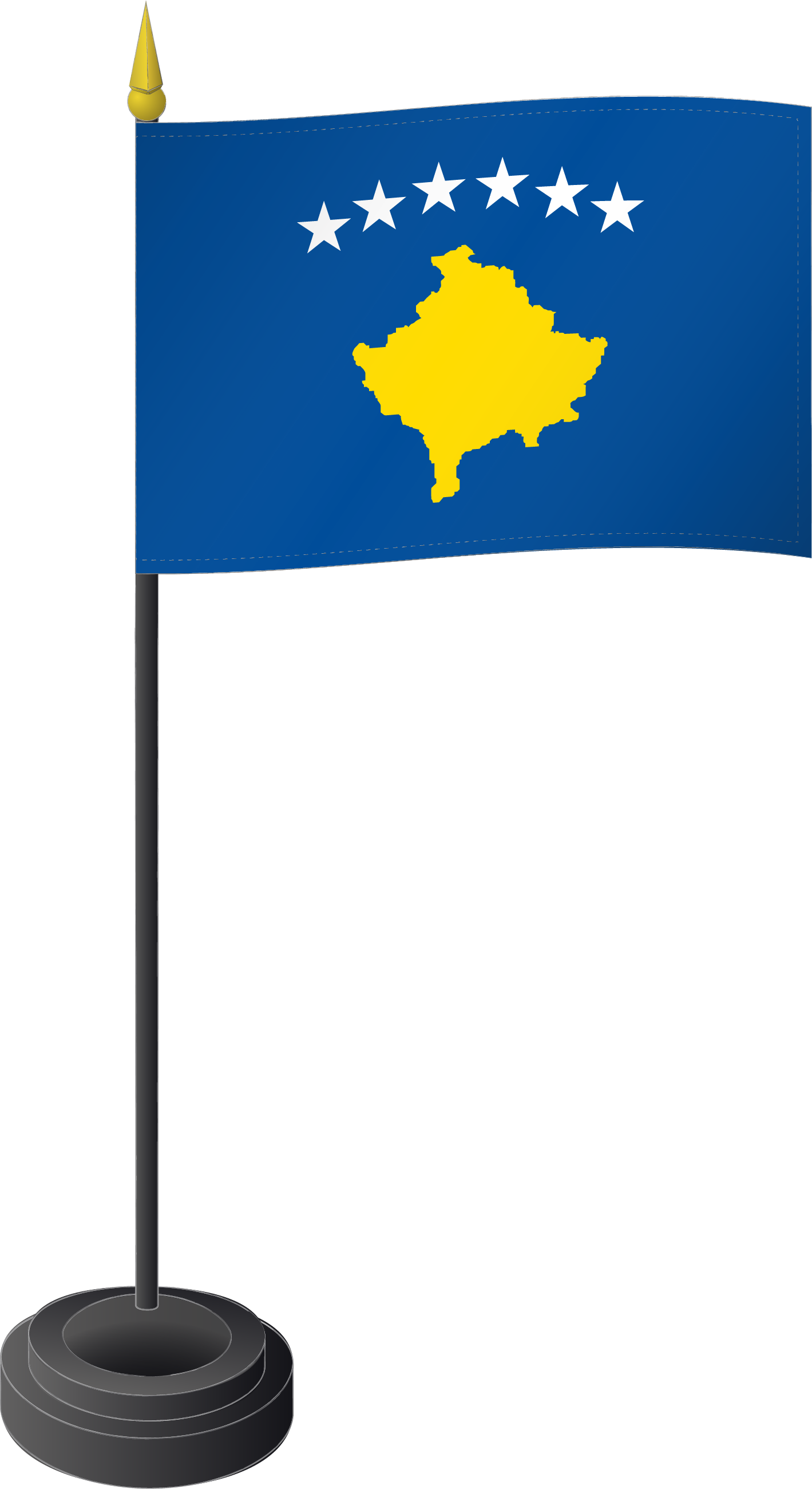 Fahne Tischflagge Kosovo 