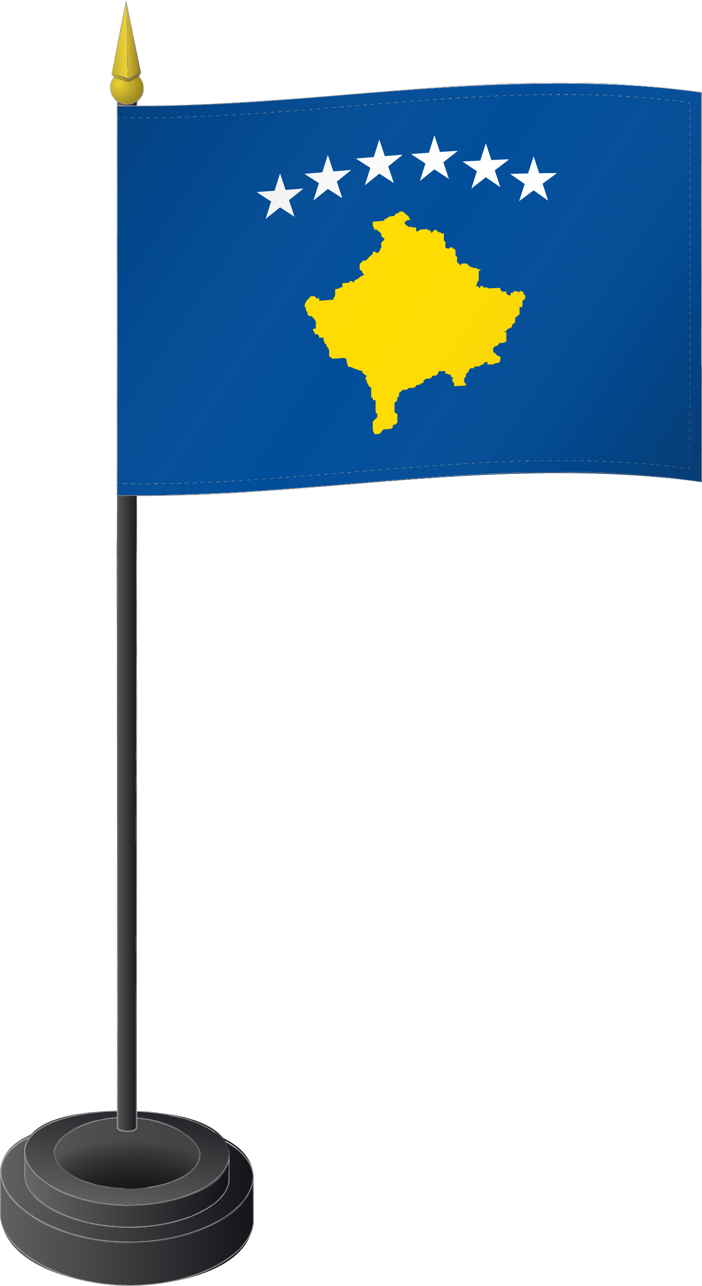  Tischflagge Kosovo 