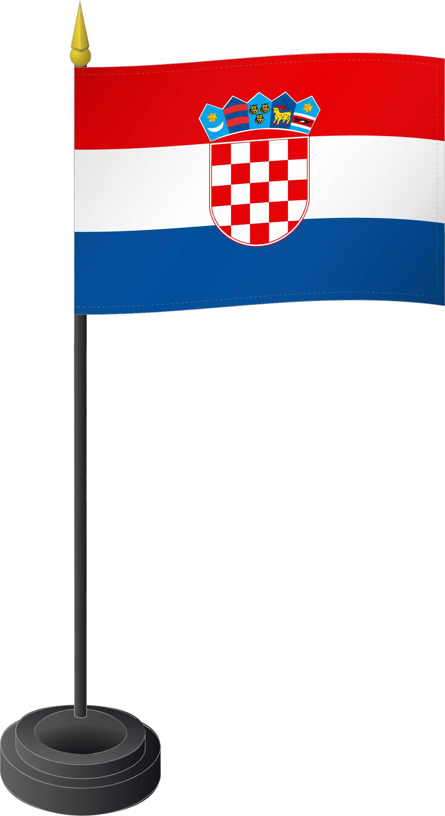 Fahne Tischflagge Kroatioen 