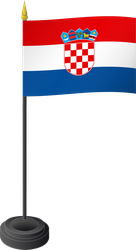 Tischflagge Kroatioen