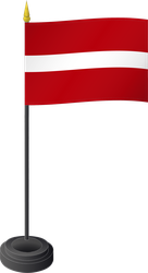 Tischflagge Lettland