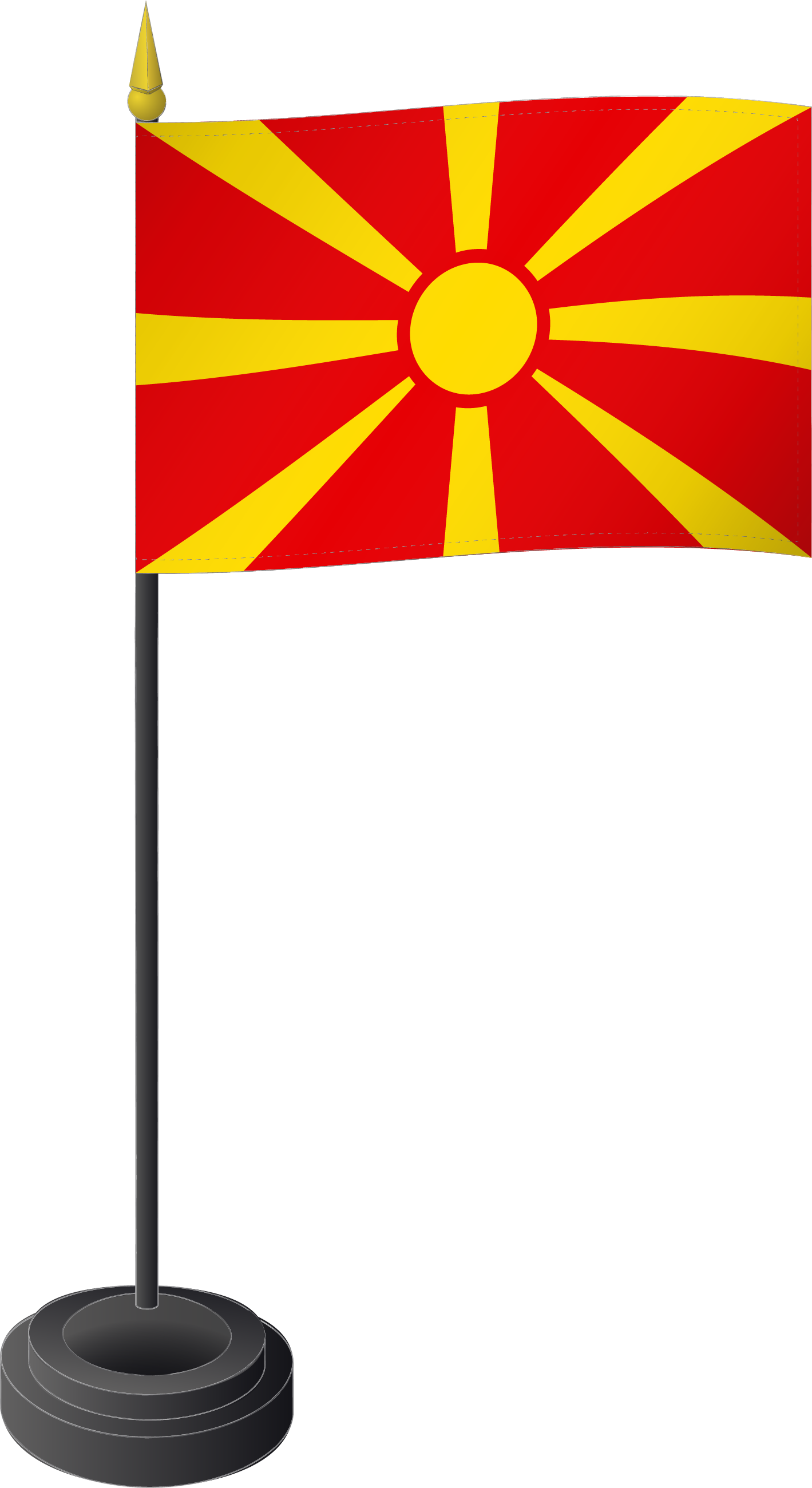Fahne Tischflagge Mazedonien 