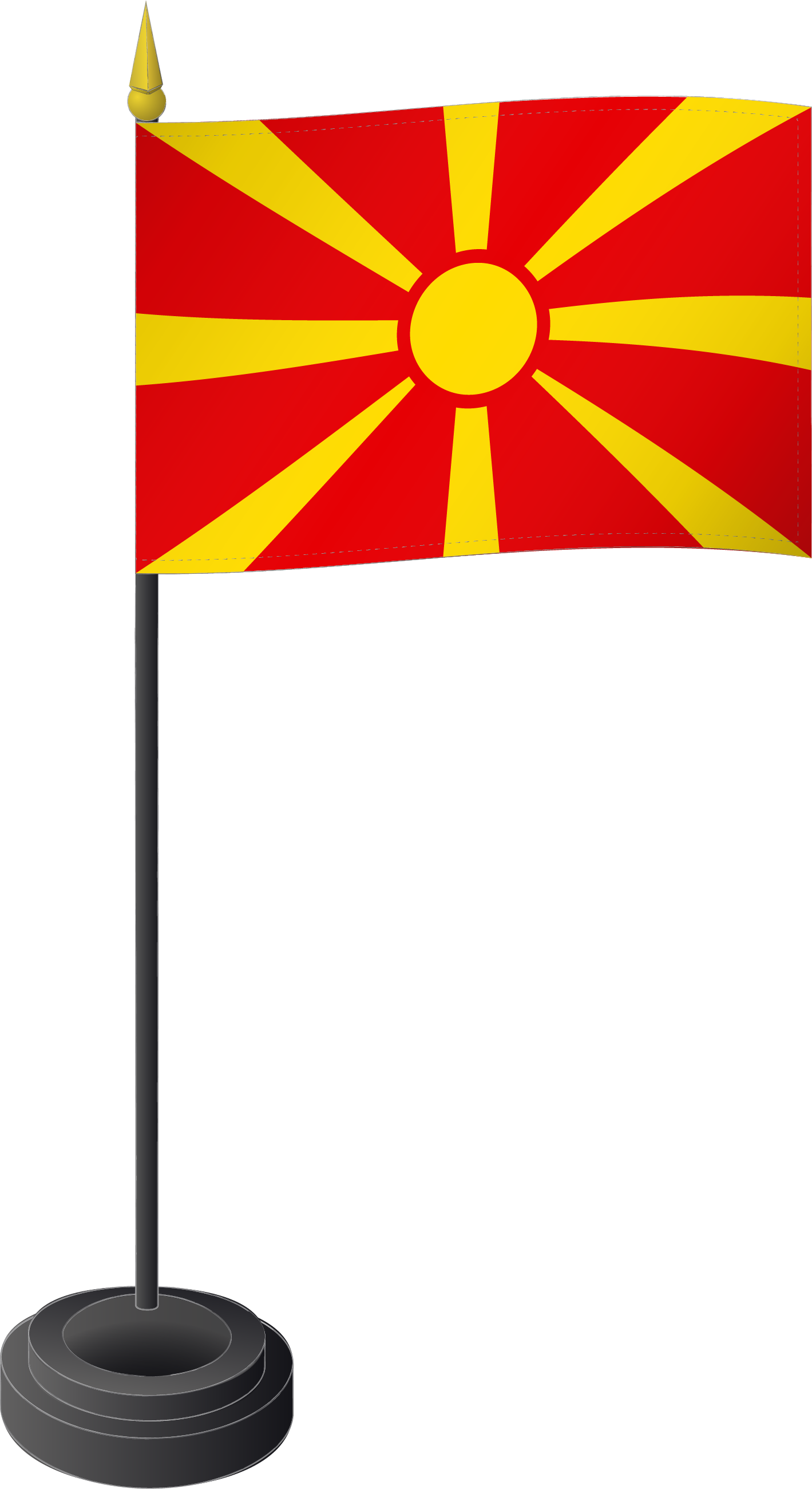  Tischflagge Mazedonien 