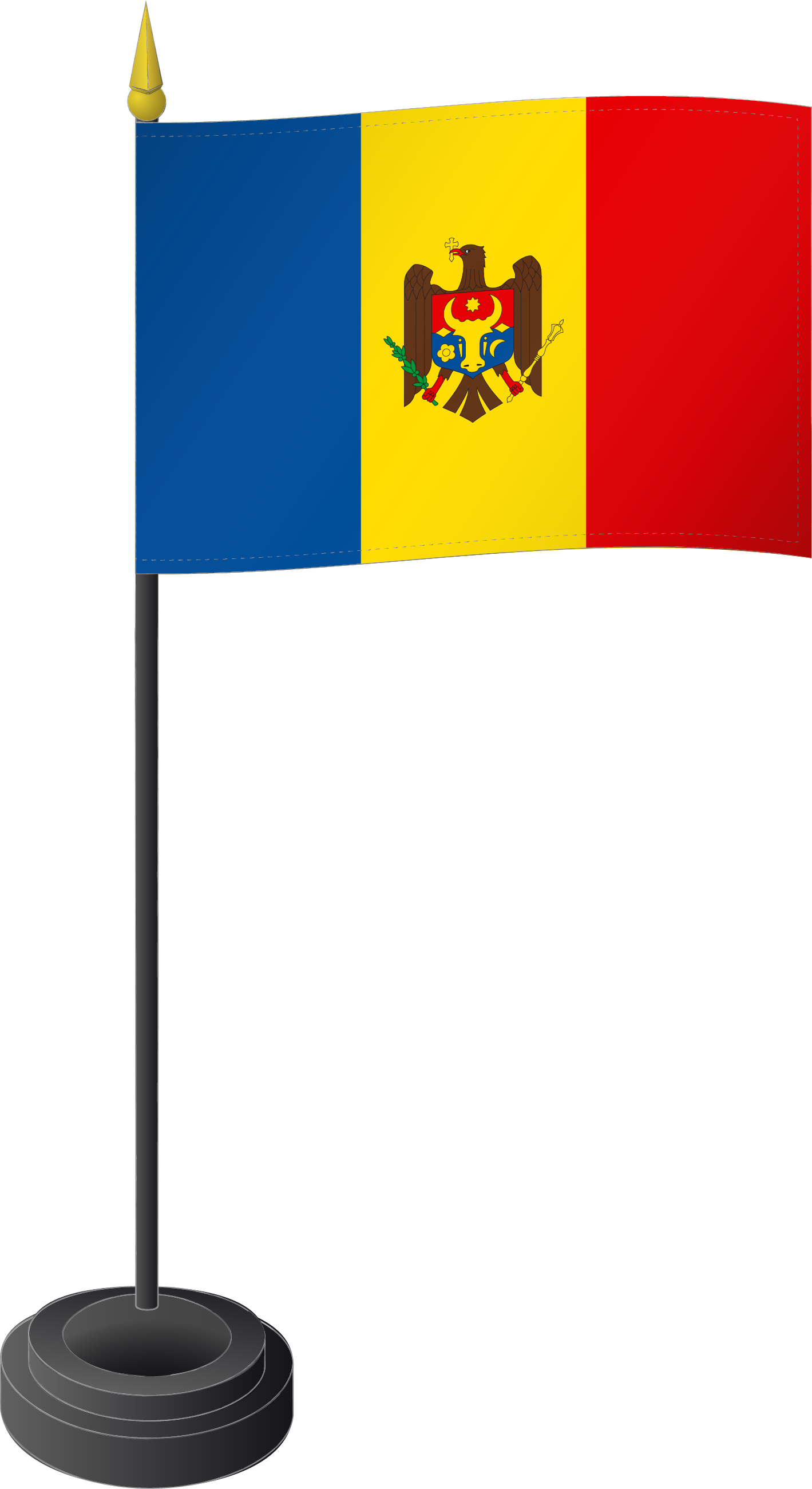 Drapeau Drapeau de table, Moldova 