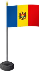 Tischflagge Moldawien