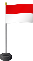 Tischflagge Monaco
