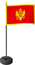 Tischflagge Montenegro