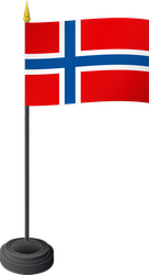 Tischflagge Norwegen