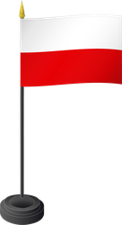 Tischflagge Polen