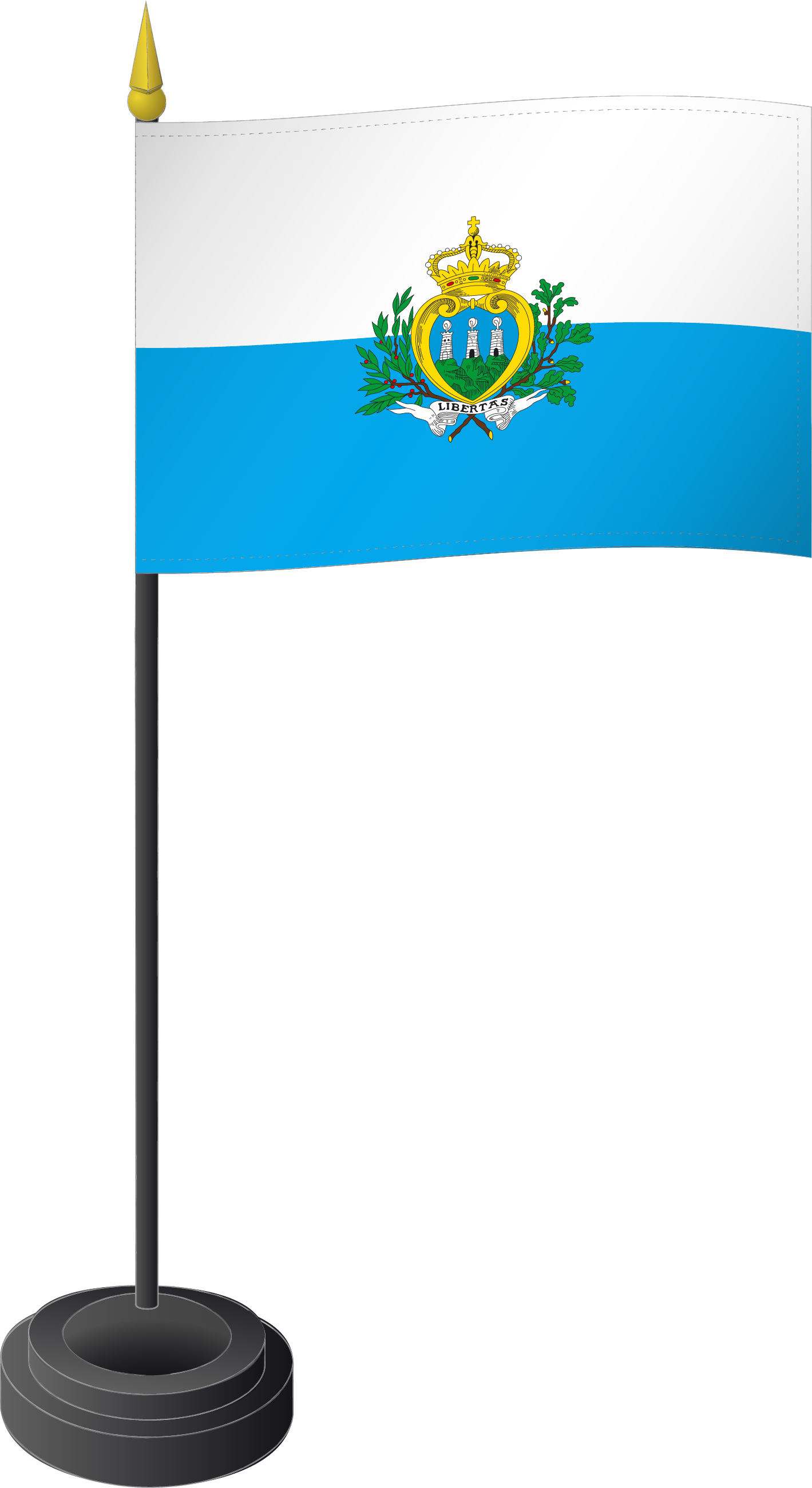 Fahne Tischflagge San Marino 
