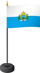 Tischflagge San Marino