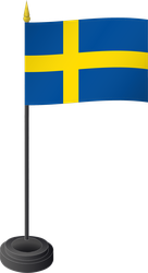Tischflagge Schweden
