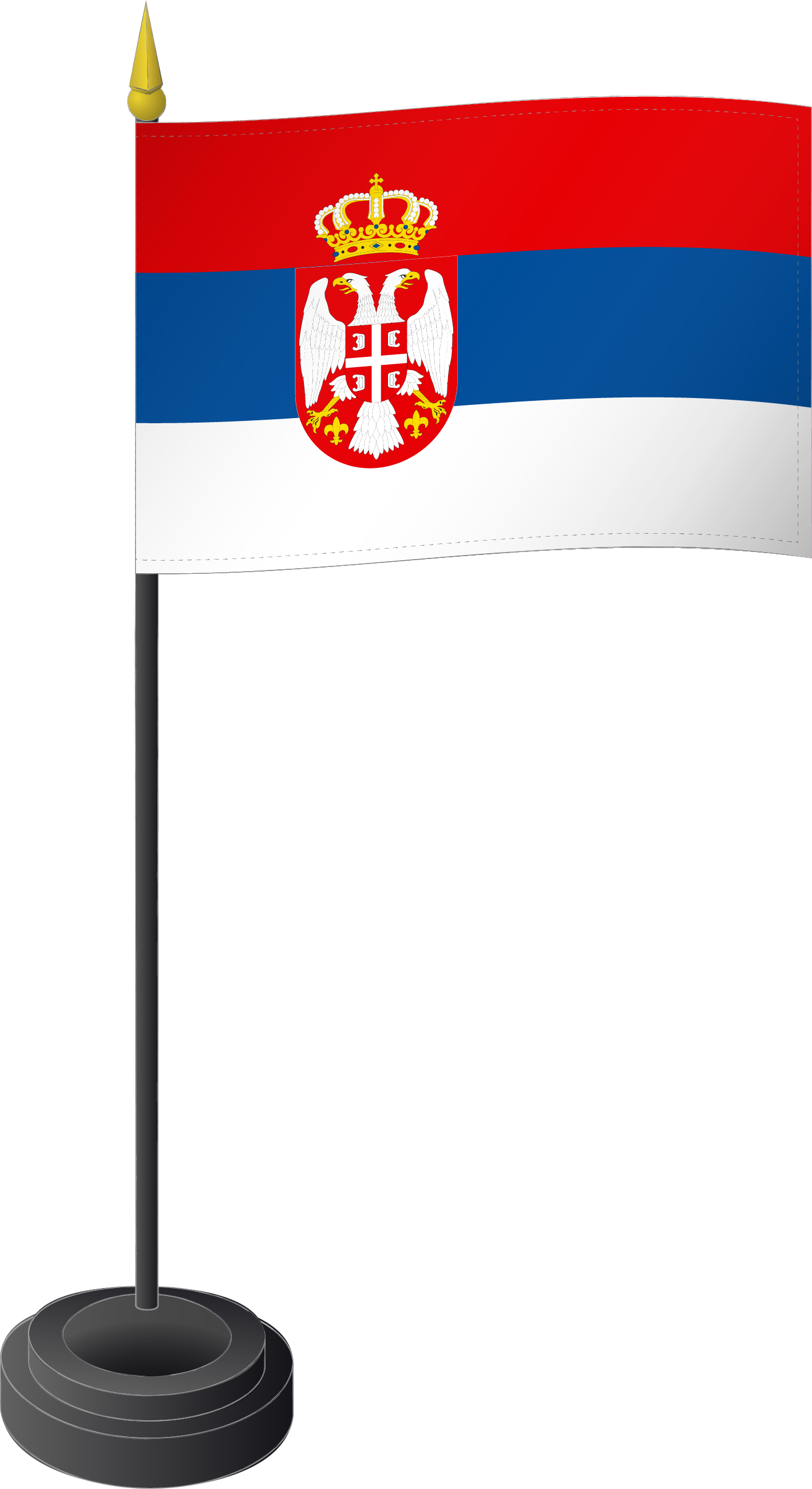 Fahne Tischflagge Serbien 