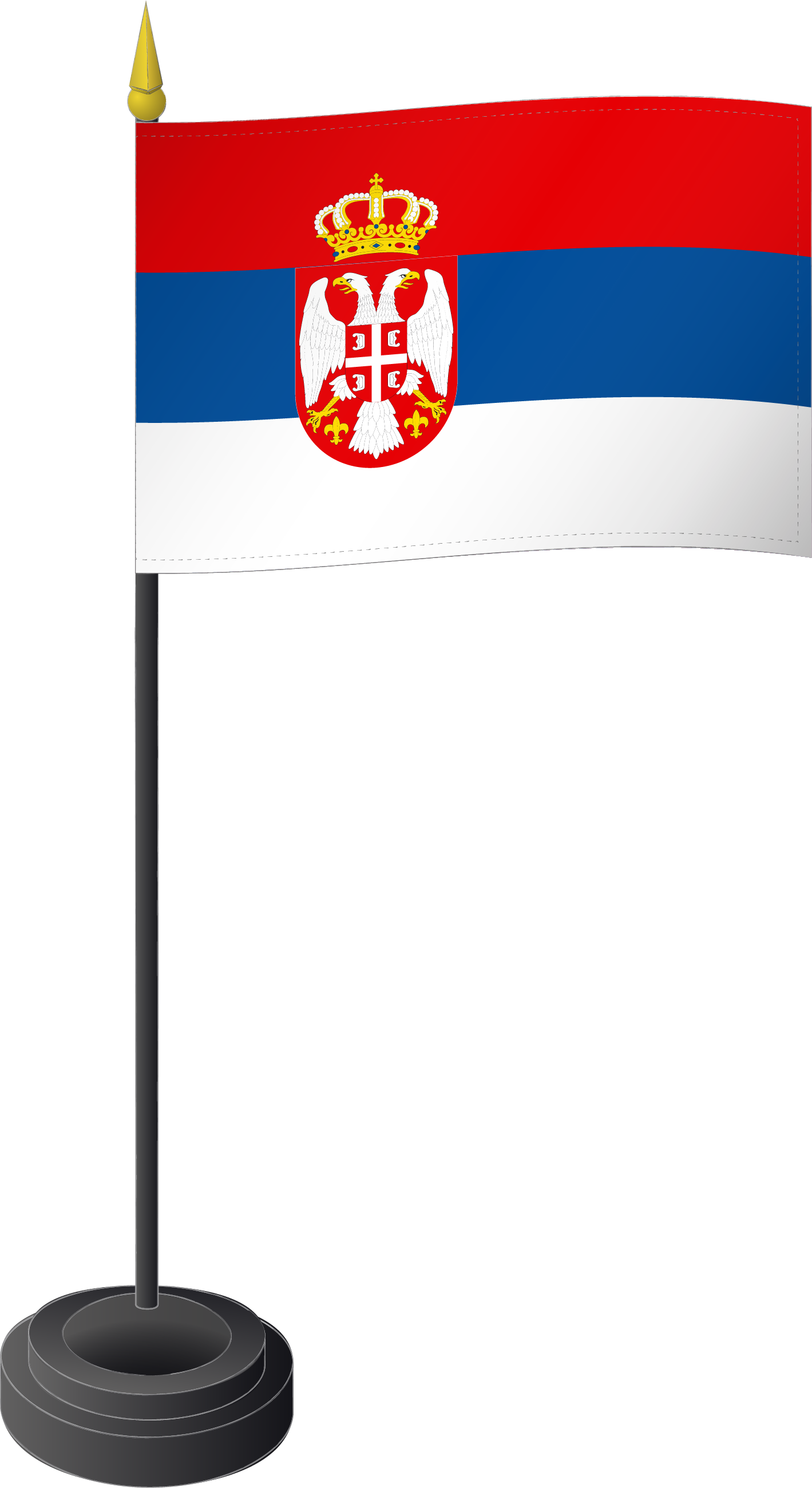  Tischflagge Serbien 