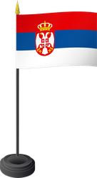 Tischflagge Serbien
