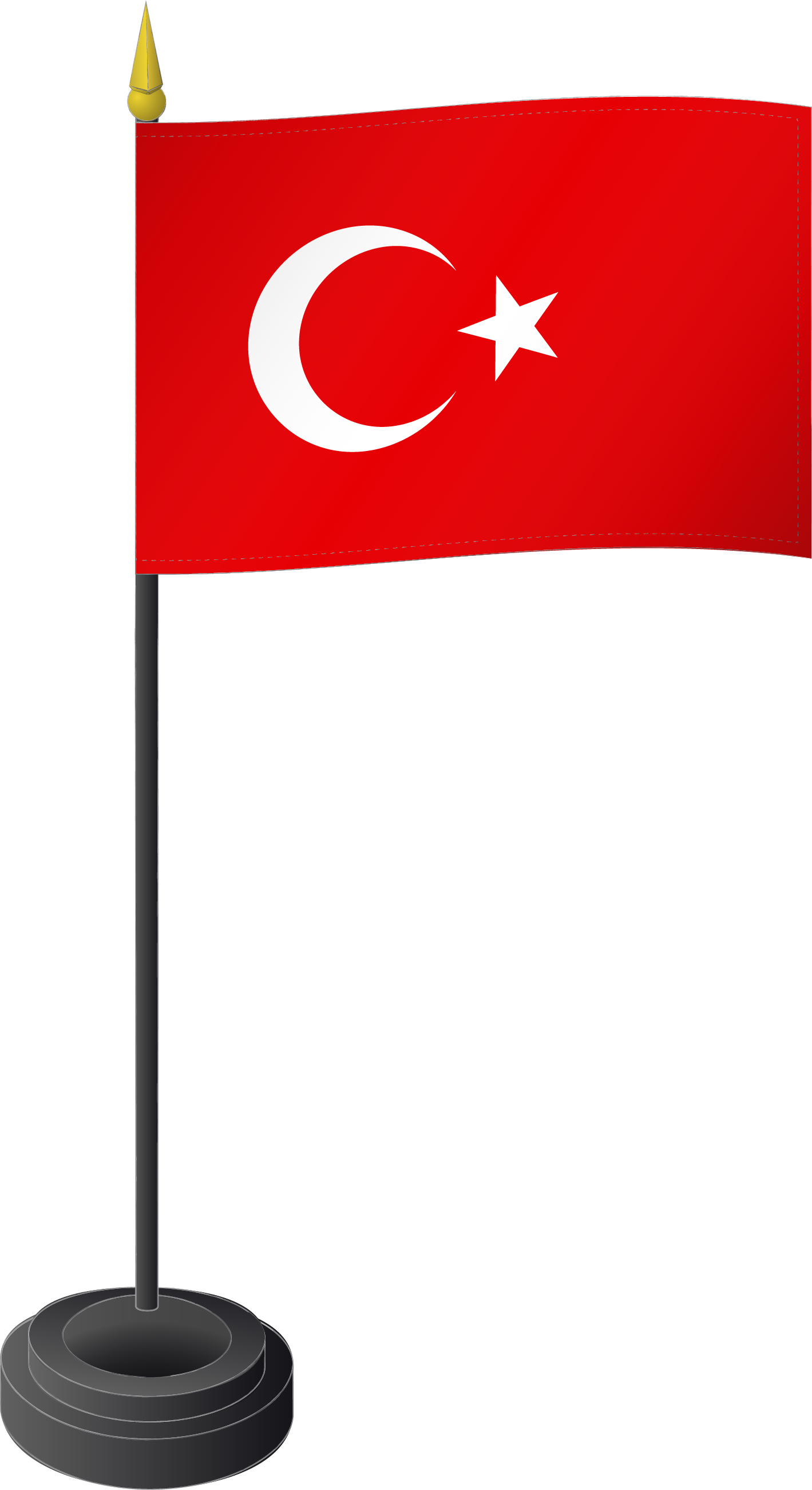  Drapeau de table, Turquie/Turkey 
