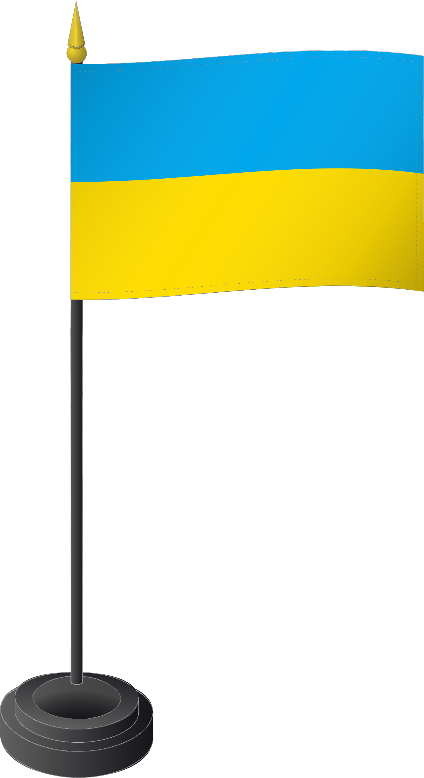  Tischflagge Ukraine 