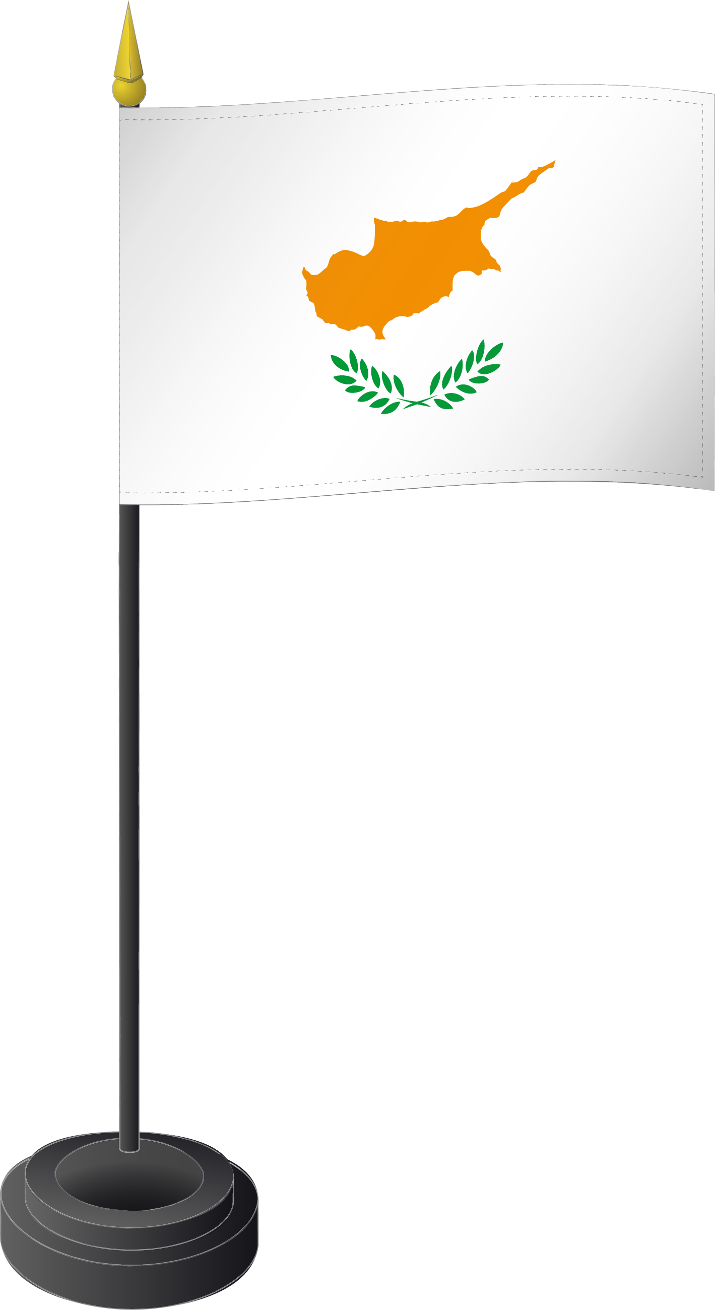  Tischflagge Zypern 